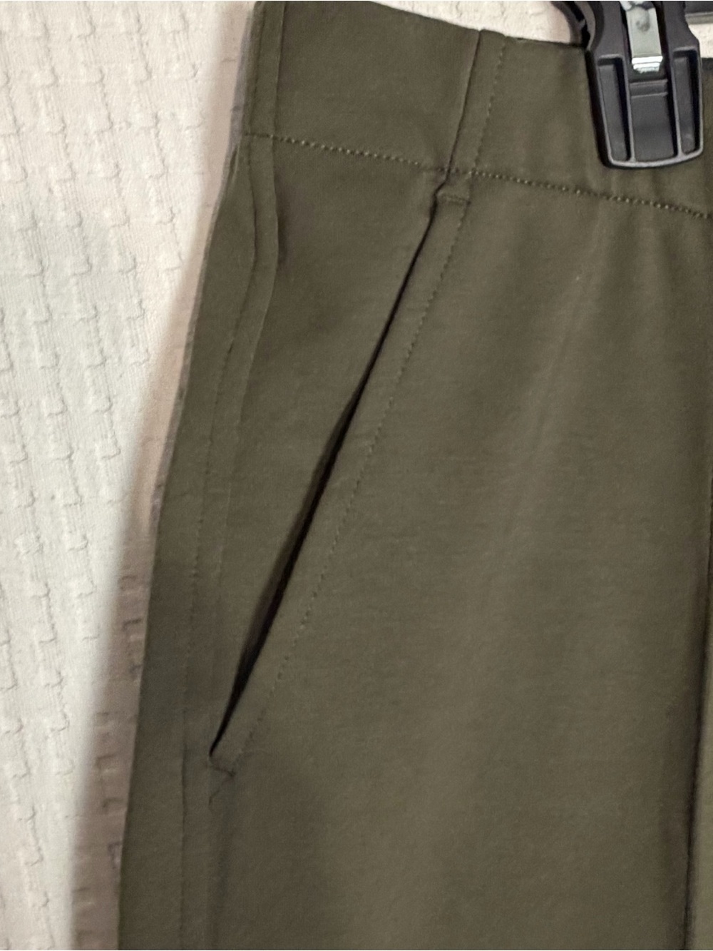 NEW Everlane The Dream Pant Olive Green Ankle Pants Womens XL Pockets Pull-On - Picture 10 of 15